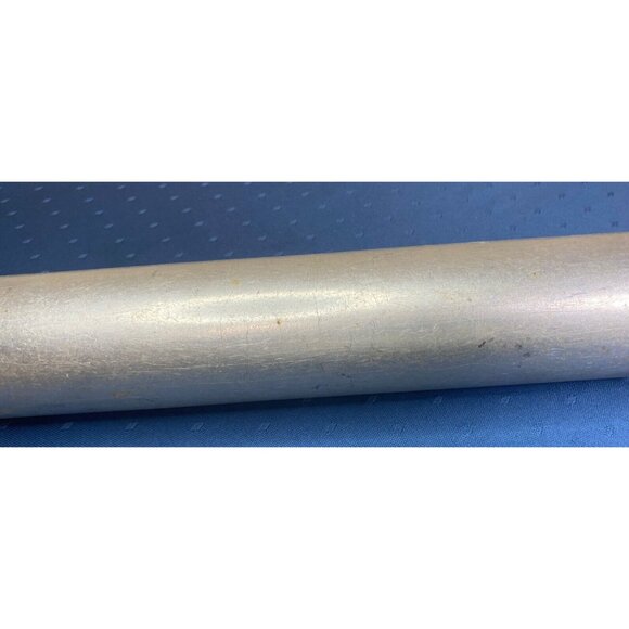 Vintage Aluminum Red Handle Rolling Pin 18" Shabby Chic - Picture 4 of 6